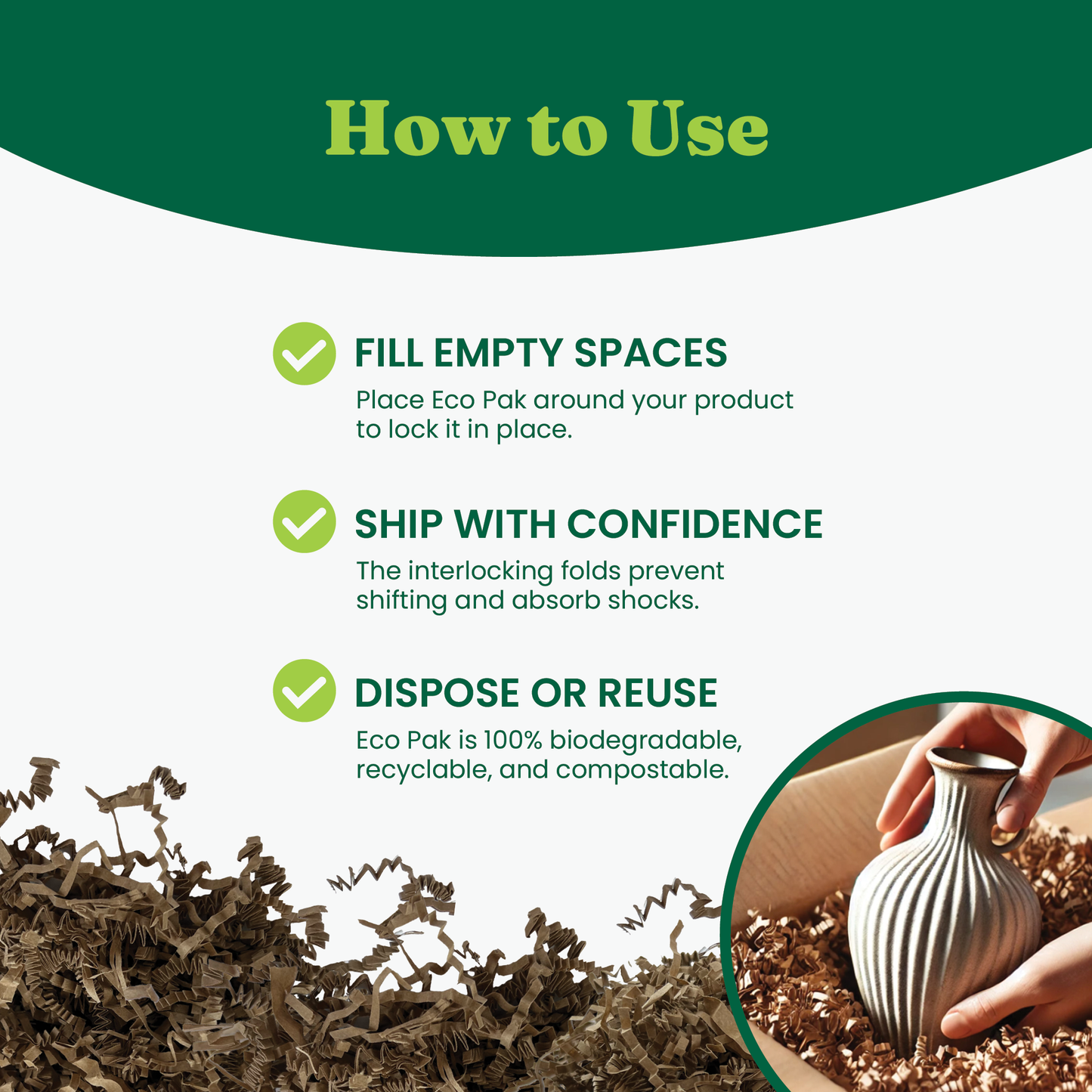 ECOPAK® - 10 lb. Environmentally Friendly Packing Material