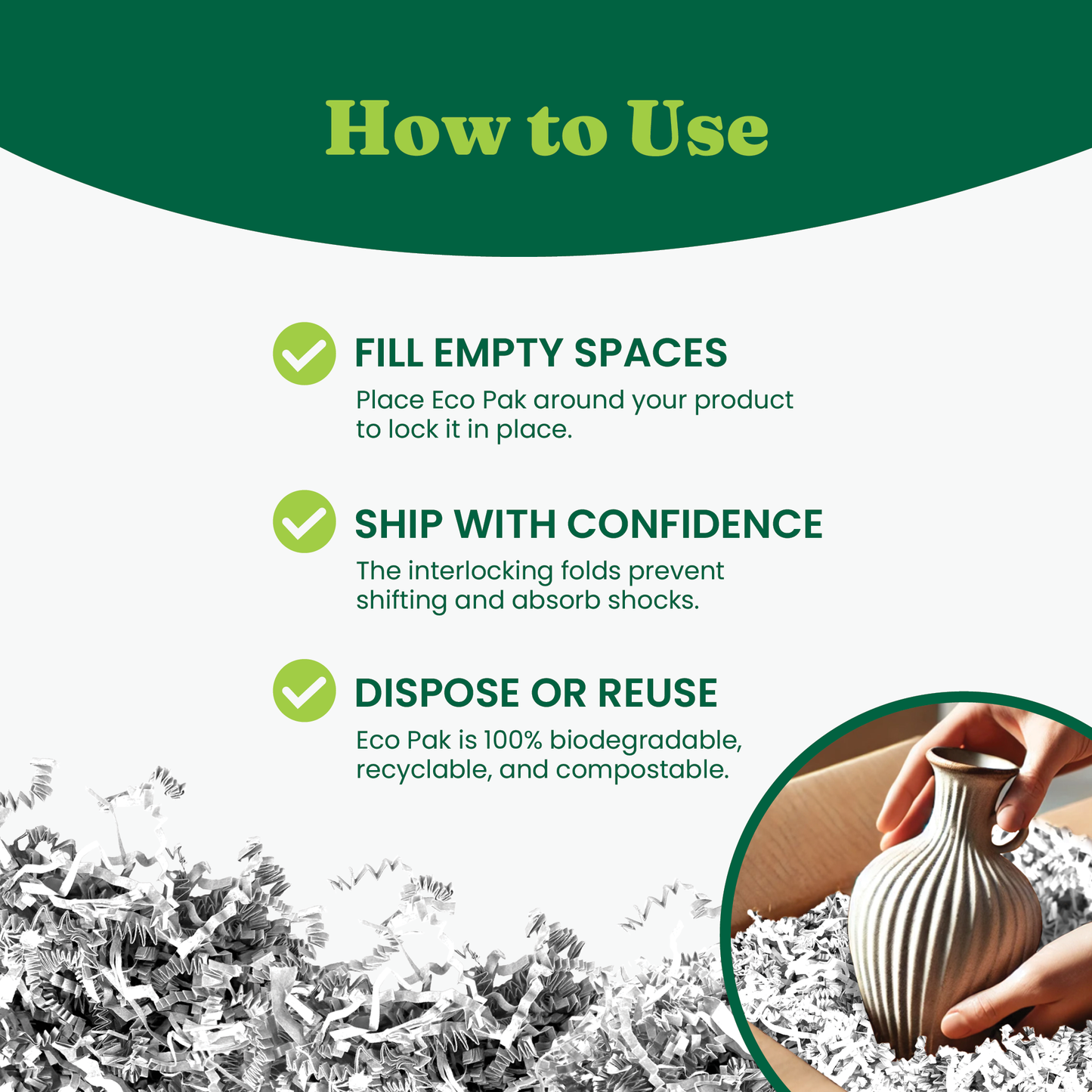 ECOPAK® - 2 lb White