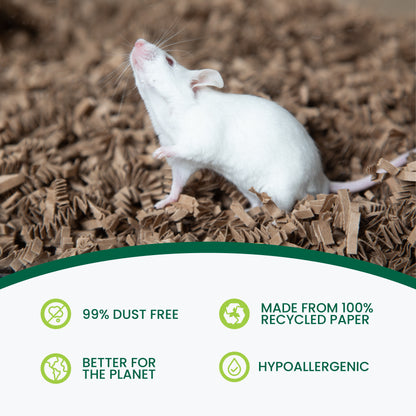 ECO BEDDING® 99% Dust Free Paper Bedding for Small Pets and Birds, Eco Natural
